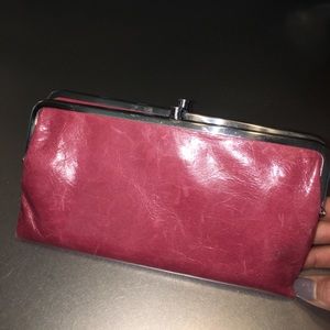 Hobo clutch/wallet in red leather